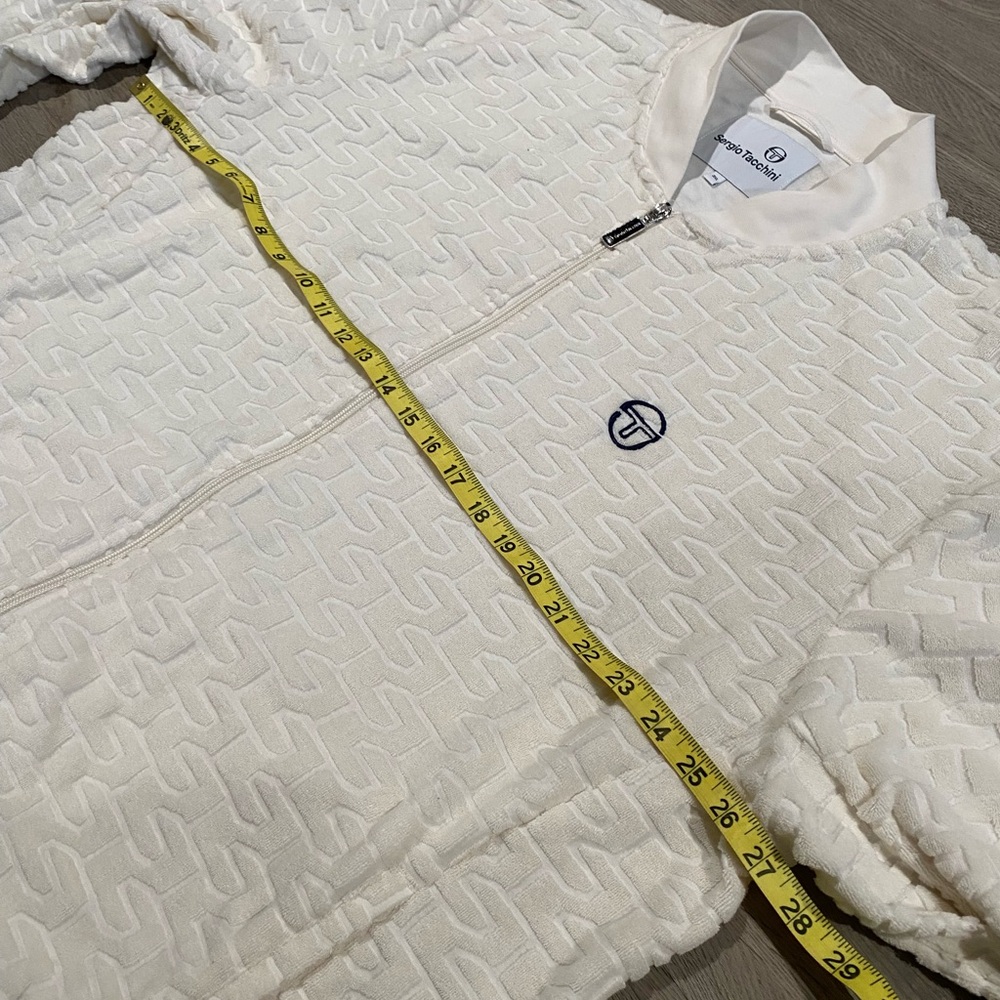 Sergio Tacchini Livata Logo Jacquard Cotton Blend‎ French Terry Cloth 3XL - Picture 7 of 10